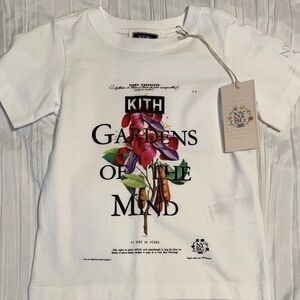 Kith Kids White Floral Graphic Tee